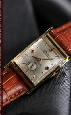 グリュエンのルビー入りアンティーク腕時計-W1099-4