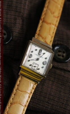 ロンジンのダイヤモンド入り金無垢アンティーク腕時計-W1130-1