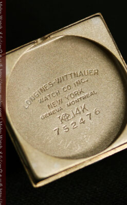 ロンジンのダイヤモンド入り金無垢アンティーク腕時計-W1130-15