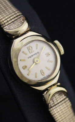 エルメスの女性用アンティーク腕時計-W1395-10