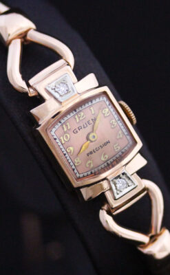 グリュエンの女性用アンティーク腕時計-W1396-11
