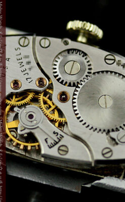 ハミルトン1941年製の縦長のアンティーク腕時計-W1082-13