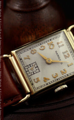 ハミルトン1941年製の縦長のアンティーク腕時計-W1082-3