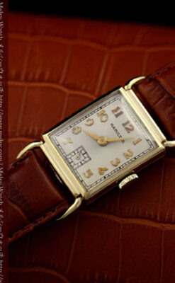 ハミルトン1941年製の縦長のアンティーク腕時計-W1082-9