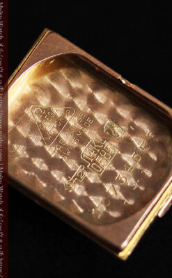 オメガ 金無垢ローズゴールドの女性用アンティーク腕時計 【1946年製】箱付き-W1186-18