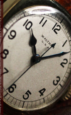 英国ウォルサム クッション型の金無垢アンティーク腕時計 【1946年頃】-W1214-11