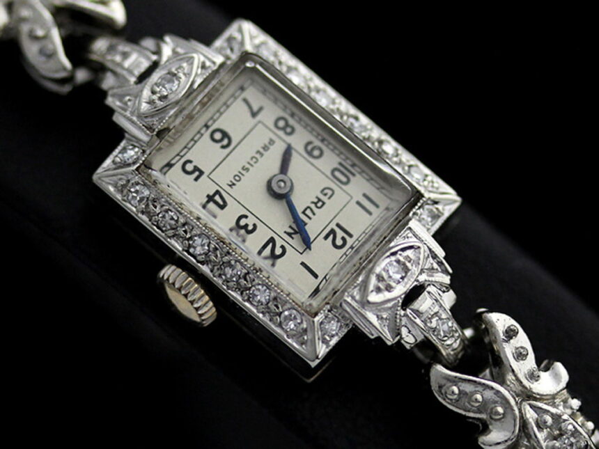 グリュエンのアンティーク腕時計-W1254-1