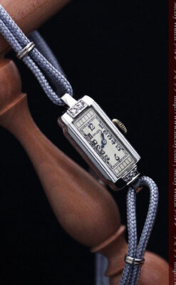 細長いグリュエンの女性用アンティーク腕時計-W1442-10