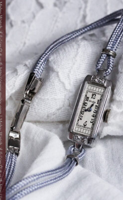 細長いグリュエンの女性用アンティーク腕時計-W1442-3