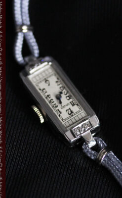 細長いグリュエンの女性用アンティーク腕時計-W1442-7