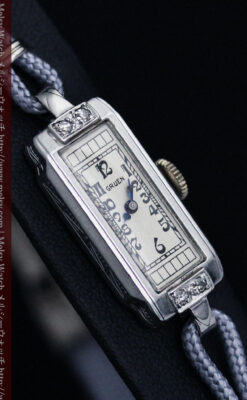 細長いグリュエンの女性用アンティーク腕時計-W1442-8