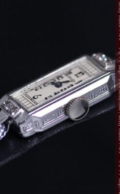 細長いグリュエンの女性用アンティーク腕時計-W1442-9