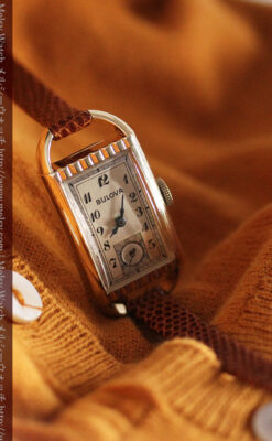 ブローバ女性用の1939年製アンティーク腕時計-W1445-2