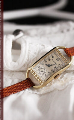 ブローバ女性用の1939年製アンティーク腕時計-W1445-3