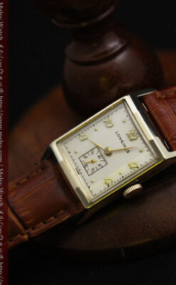 ロンジン1950年製の長方形のアンティーク腕時計-W1446-12