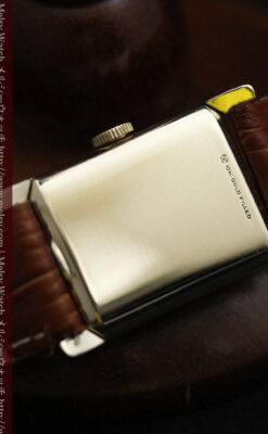 ロンジン1950年製の長方形のアンティーク腕時計-W1446-14