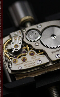 ロンジン1950年製の長方形のアンティーク腕時計-W1446-16