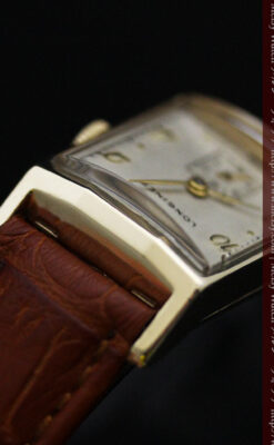 ロンジン1950年製の長方形のアンティーク腕時計-W1446-9