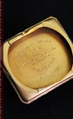 グリュエンの1945年頃のダイヤモンド装飾が綺麗なアンティーク腕時計-W1448-17