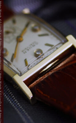 グリュエンの1945年頃のダイヤモンド装飾が綺麗なアンティーク腕時計-W1448-3