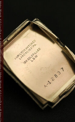 ハミルトンの縦長のアンティーク腕時計-W1449-15