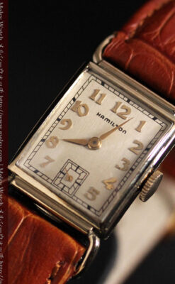 ハミルトンの縦長のアンティーク腕時計-W1449-8