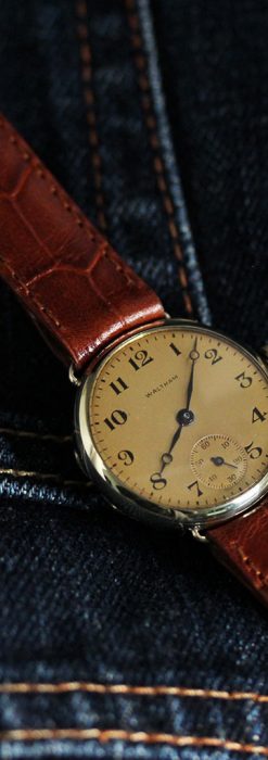 ウォルサムのシンプルな形のアンティーク腕時計 【1919年製】