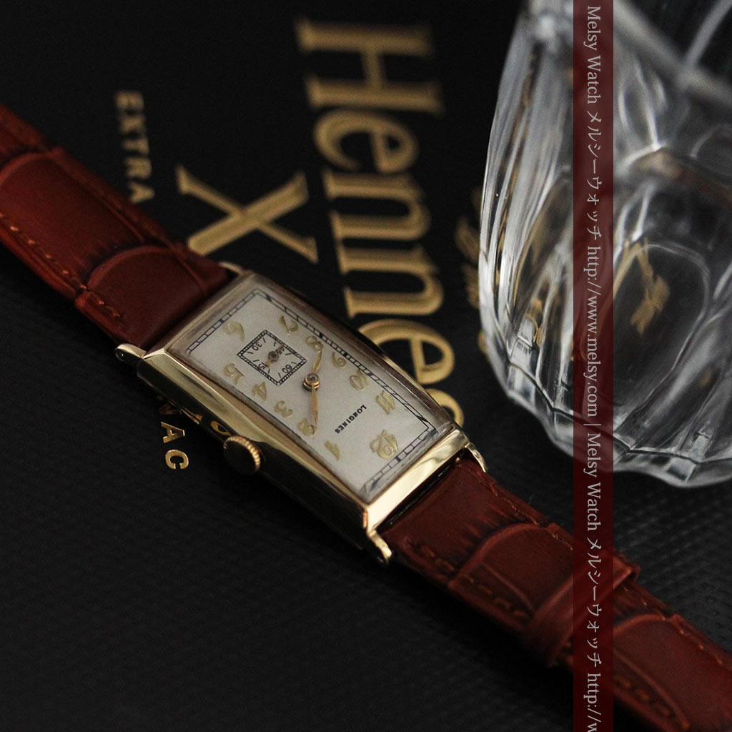 クラシックな渋みを感じる縦長のロンジンのアンティーク腕時計 【1938年製】