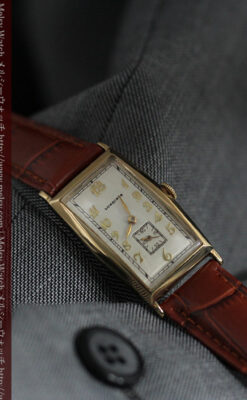 ロンジンの縦長のアンティーク腕時計-W1453-7