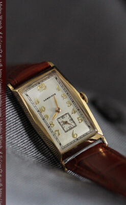 ロンジンの縦長のアンティーク腕時計-W1453-8