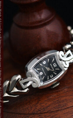 グリュエンの婦人物金無垢腕時計-W1454-10