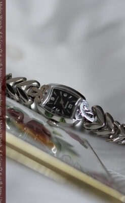 グリュエンの婦人物金無垢腕時計-W1454-2