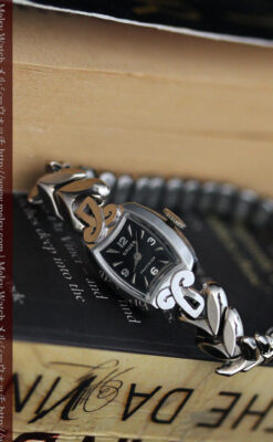 グリュエンの婦人物金無垢腕時計-W1454-3