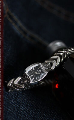 グリュエンの婦人物金無垢腕時計-W1454-4