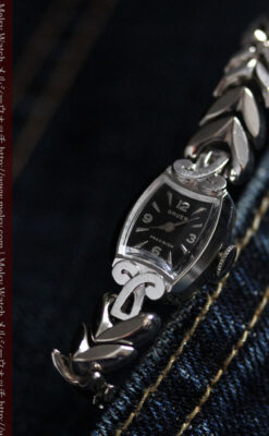 グリュエンの婦人物金無垢腕時計-W1454-5