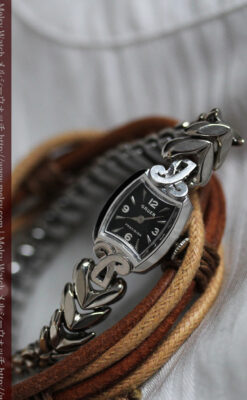 グリュエンの婦人物金無垢腕時計-W1454-6