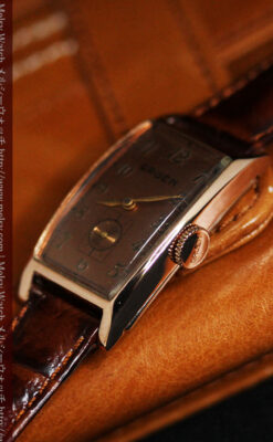 グリュエンのローズ色のアンティーク腕時計-W1455-11