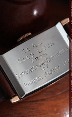 グリュエンのローズ色のアンティーク腕時計-W1455-14