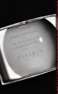 グリュエンのローズ色のアンティーク腕時計-W1455-15