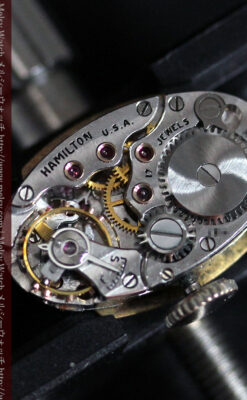 ハミルトン1940年頃の婦人物アンティーク腕時計-W1456-12