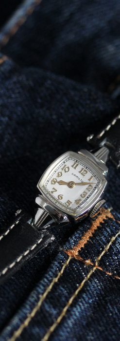 ハミルトン1940年頃の婦人物アンティーク腕時計-W1456-2