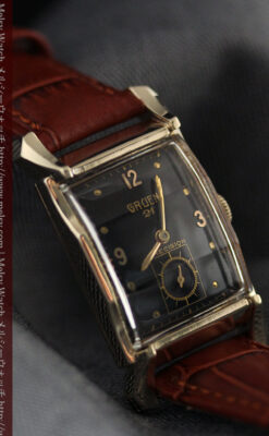 グリュエンの渋さの光るアンティーク腕時計-W1457-5