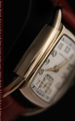 ハミルトンの曲線の綺麗な1940年頃のアンティーク腕時計-W1460-11