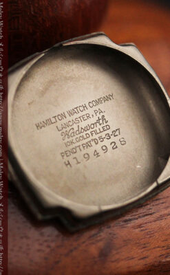 ハミルトンの曲線の綺麗な1940年頃のアンティーク腕時計-W1460-13