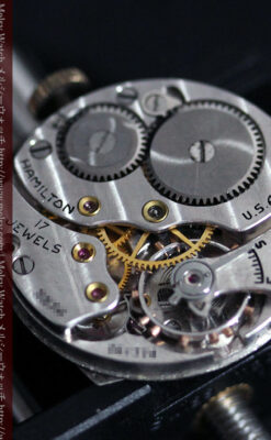 ハミルトンの曲線の綺麗な1940年頃のアンティーク腕時計-W1460-14