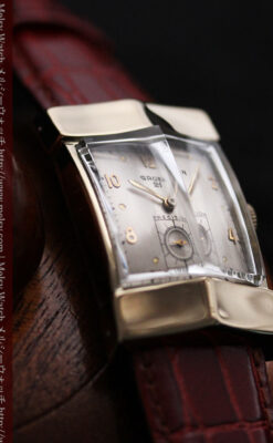 グリュエン騎士の兜のようなアンティーク腕時計-W1461-1