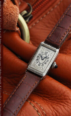 個性の光るグリュエン 女性用アンティーク腕時計【1920年頃】-W1464-2