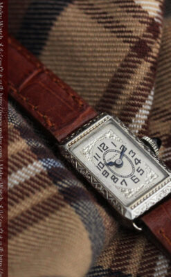 個性の光るグリュエン 女性用アンティーク腕時計【1920年頃】-W1464-4