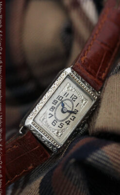 個性の光るグリュエン 女性用アンティーク腕時計【1920年頃】-W1464-5