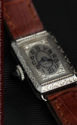 個性の光るグリュエン 女性用アンティーク腕時計【1920年頃】-W1464-8